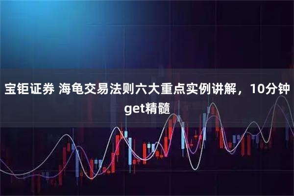 宝钜证券 海龟交易法则六大重点实例讲解，10分钟get精髓